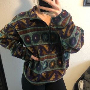 Unisex Vintage Columbia Half Zip Pullover